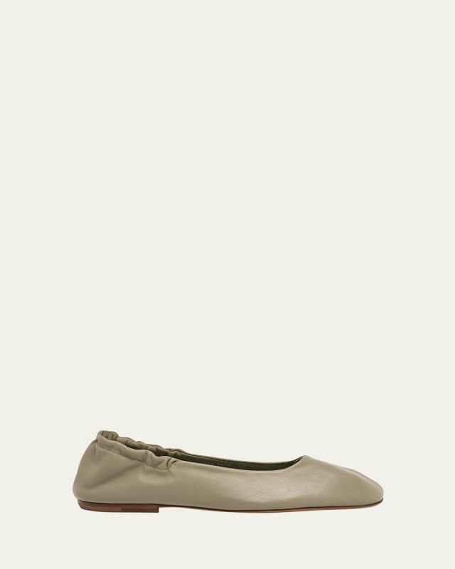 Glove Lambskin Leather Ballerina Flats